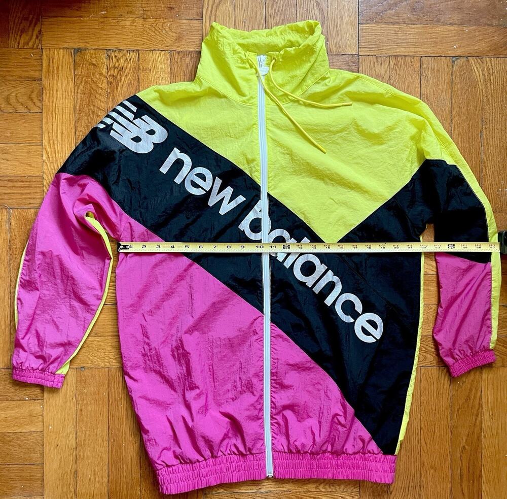RARE New Balance Womens S Neon Retro Sport Style Optiks Windbreaker Coco Gauff